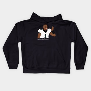 No Losses. Just Lesson. Jalen Hurts - Philadelphia Eagles Kids Hoodie